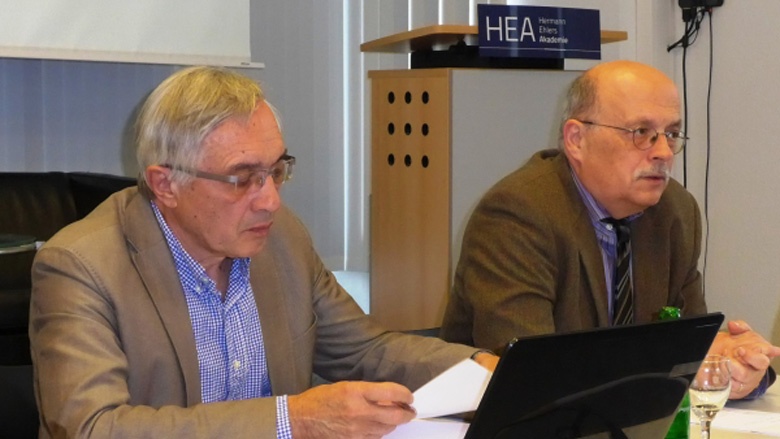 Dieter Hanel und Prof. Joachim Krause Dieter Hanel und Prof. Joachim Krause
